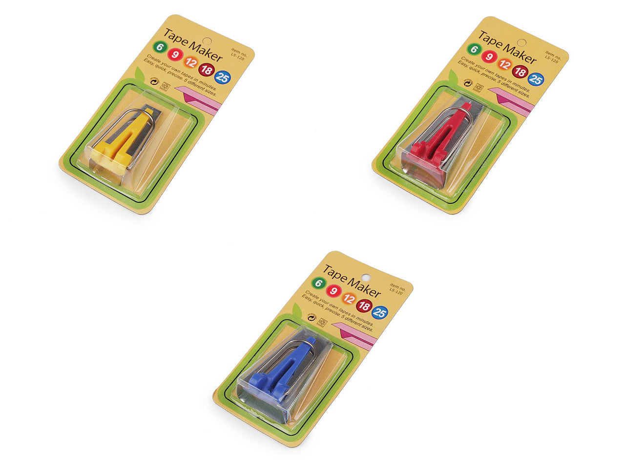 Machine à biais Prym, largeur 12 mm, 18 mm, 25 mm