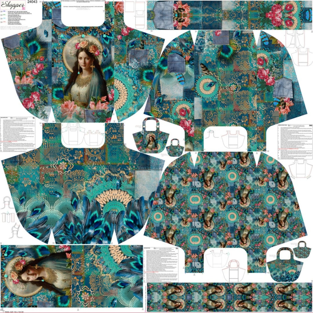 Panneau toile pour sac cabas XXL - ICONIC 24043