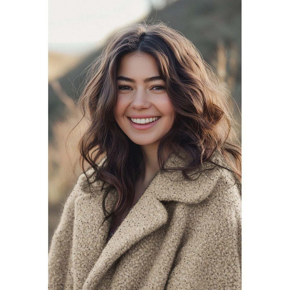 Sherpa sequins POPPY