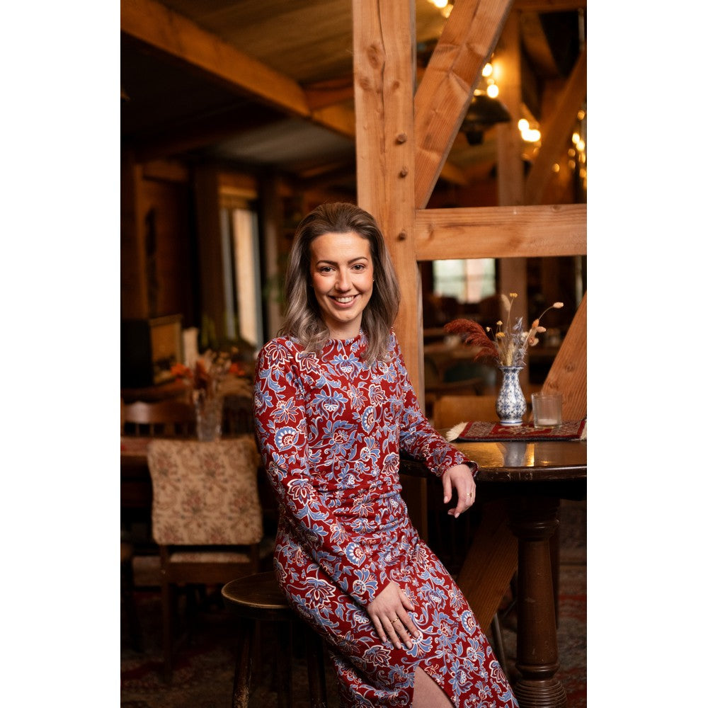 Jersey romanite motif cachemire POPPY