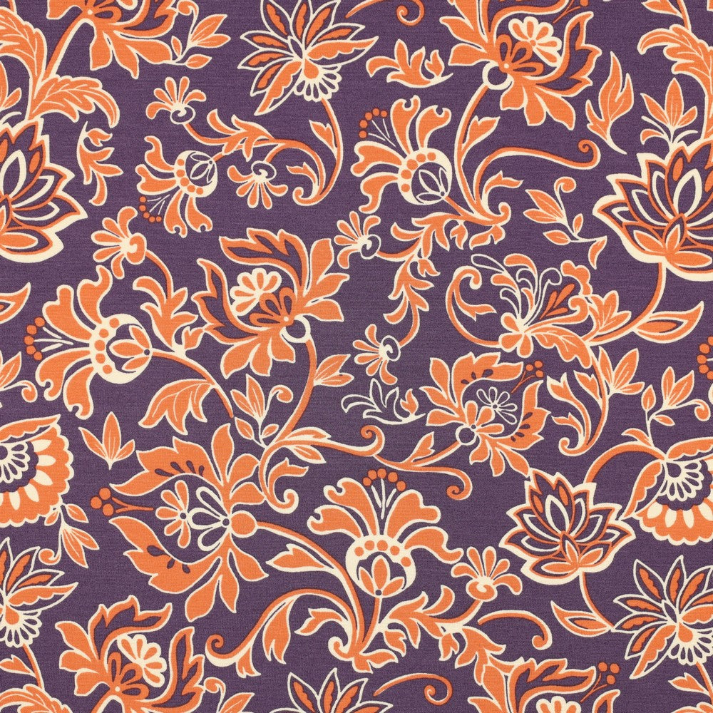 Jersey romanite motif cachemire POPPY