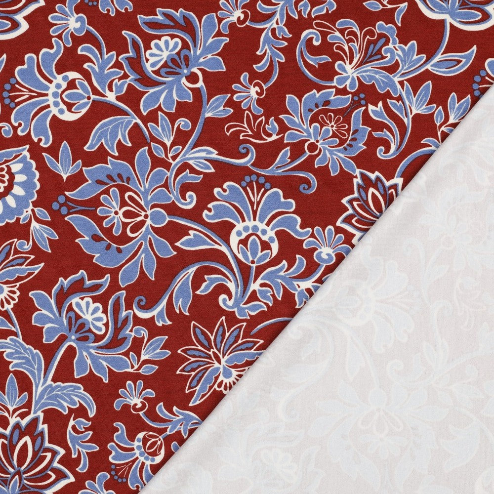 Jersey romanite motif cachemire POPPY
