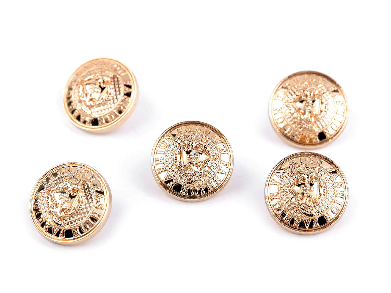 Bouton métallique, taille 24'