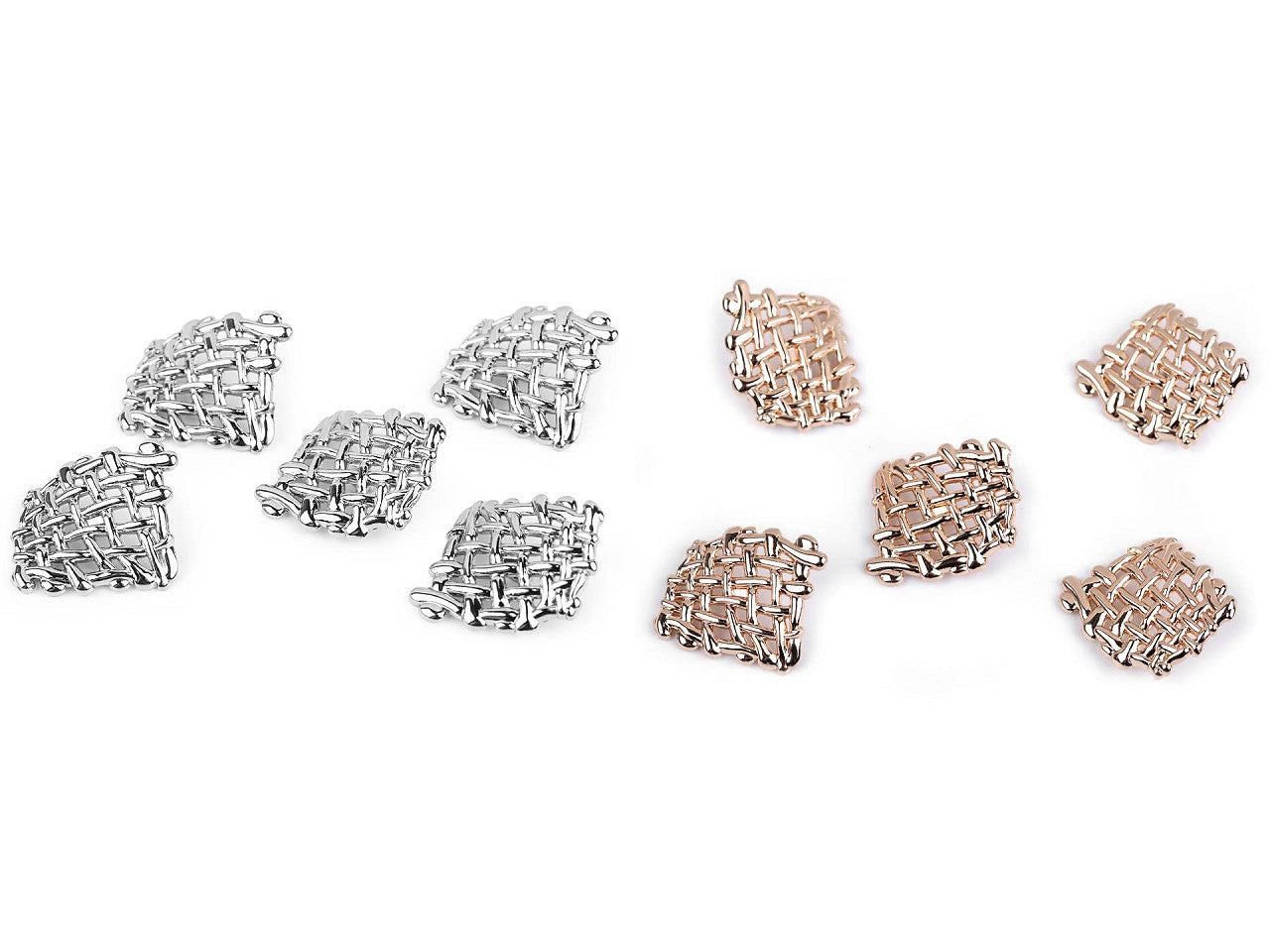 Bouton métallique, taille 52'