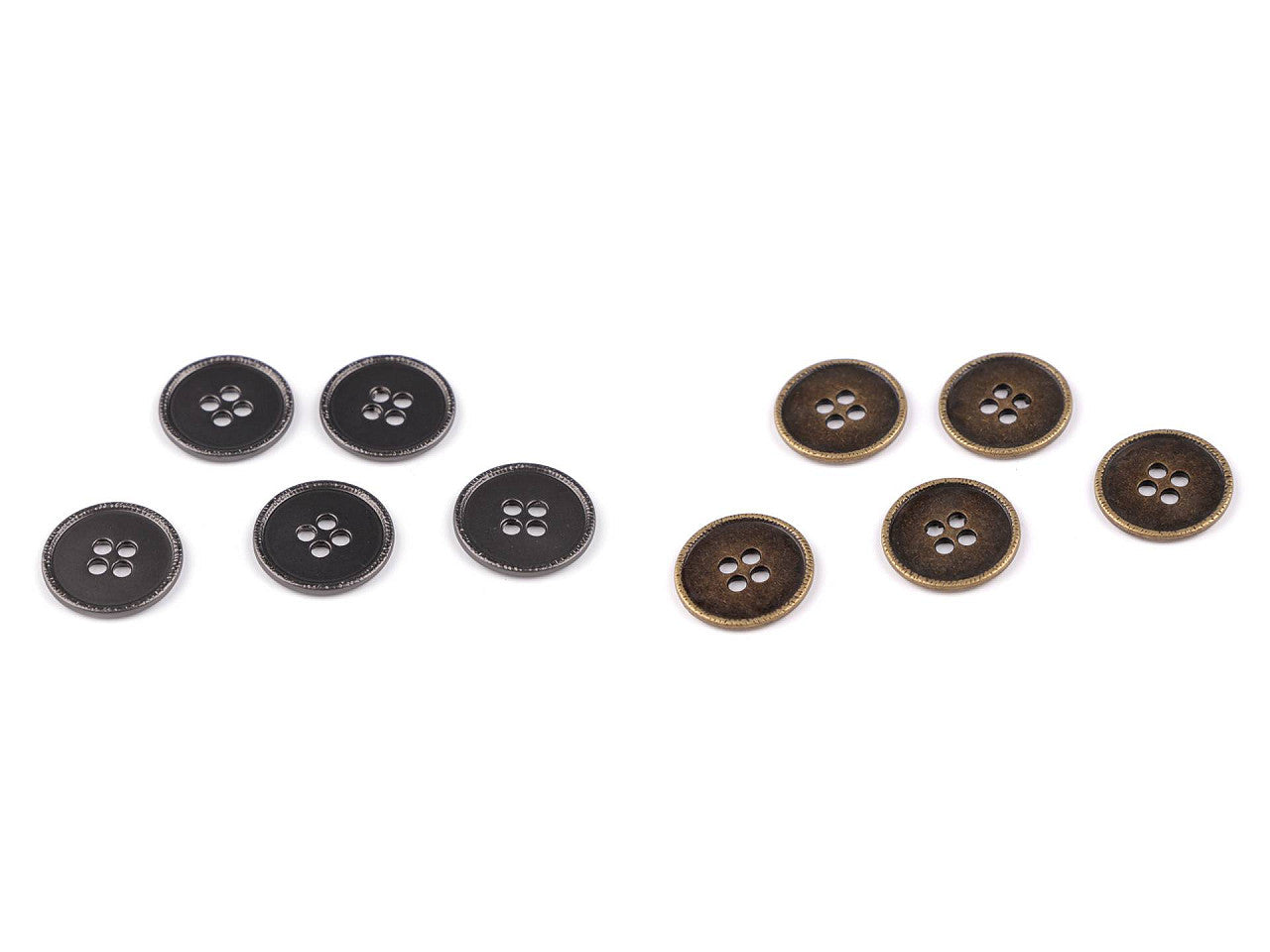 Bouton métallique, taille 28'