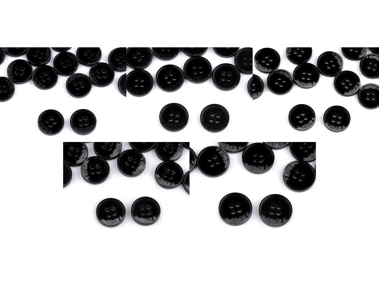 Bouton pour costumes, tailles 24', 28', 32', 36', 40'