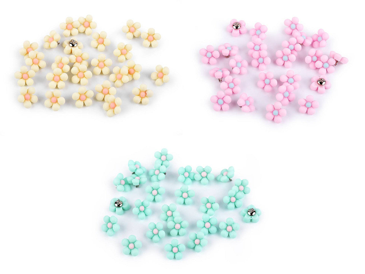 Bouton Fleur 3D, taille 22'