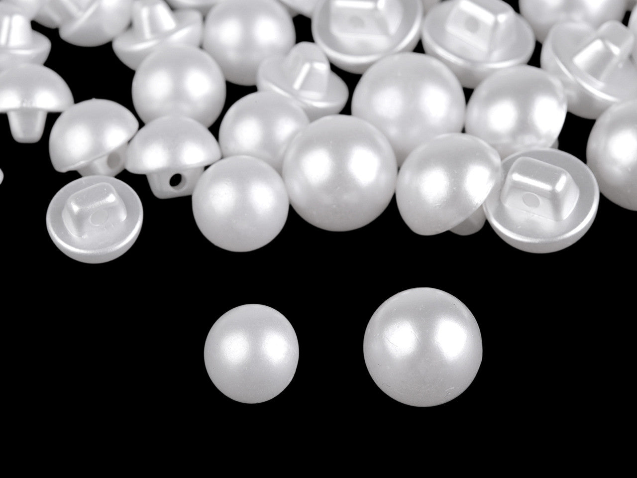 Bouton Perle, taille 16', 18'