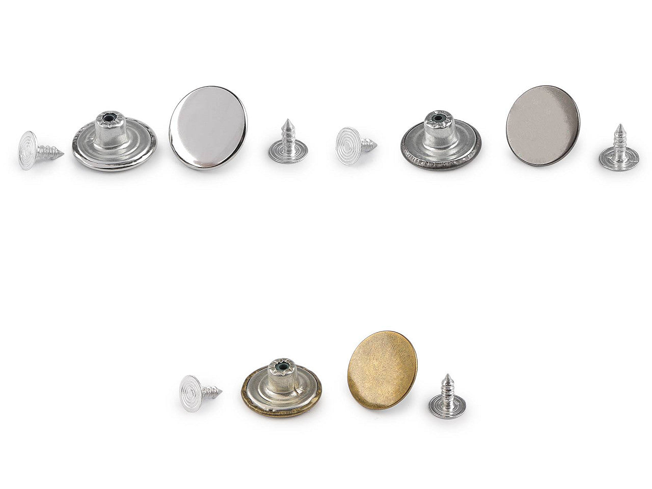 Bouton pour jeans, taille 26'