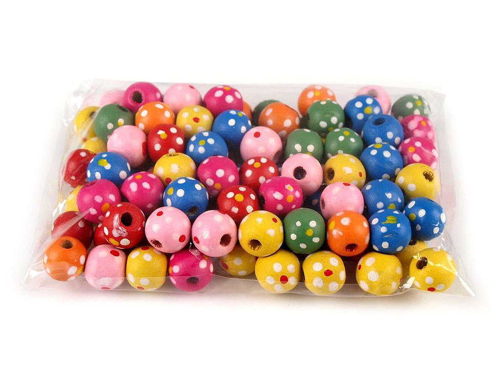 Perles en bois, Ø 12 mm - 1700pc