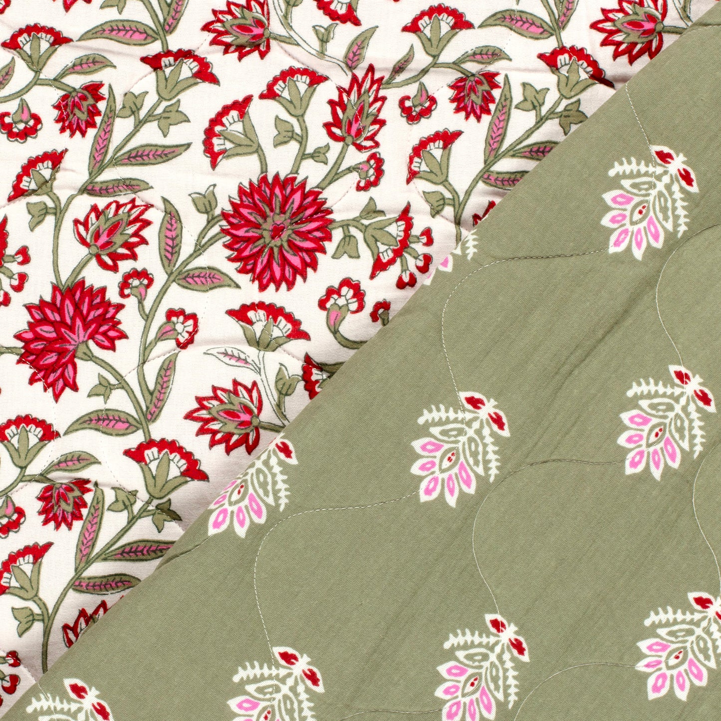 Double gaze matelassée double face Oekotex
