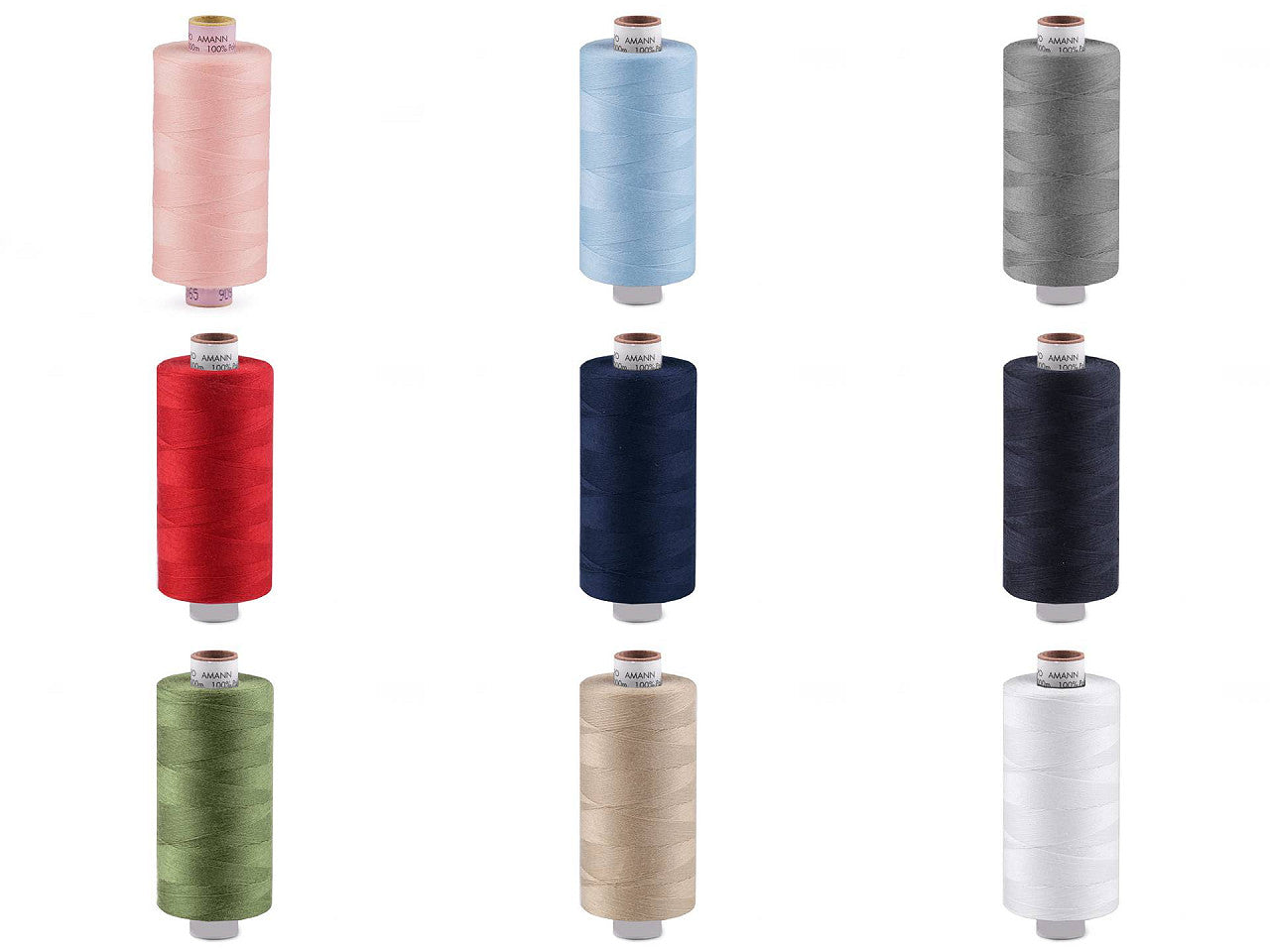 Fils polyester Aspo, 1000 m, Amann