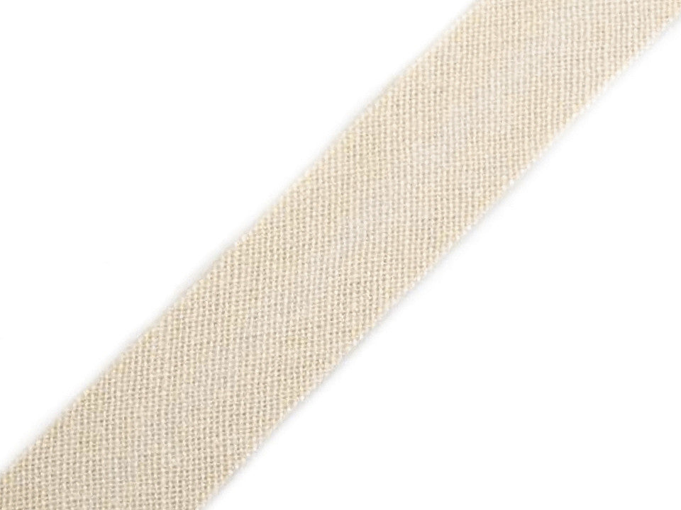 Biais simple en coton, largeur 14 mm