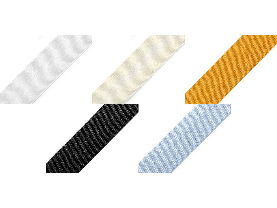 Biais satiné, largeur pliée 15 mm