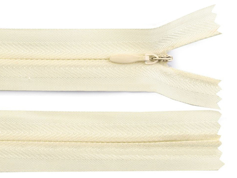 Fermeture à glissière invisible No 3, longueur 22 cm