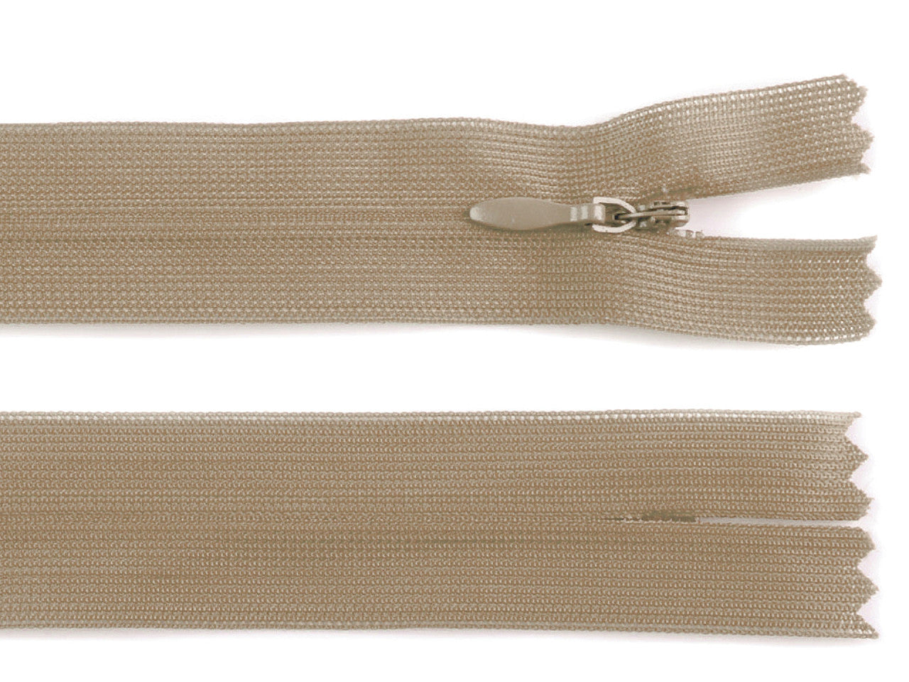Fermeture à glissière invisible en nylon No 3, longueur 50 cm, Dederon