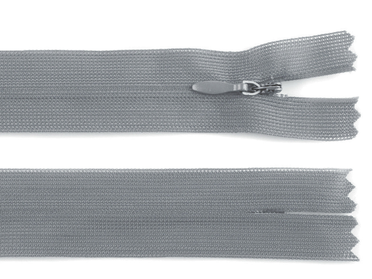 Fermeture à glissière invisible en nylon No 3, longueur 50 cm, Dederon