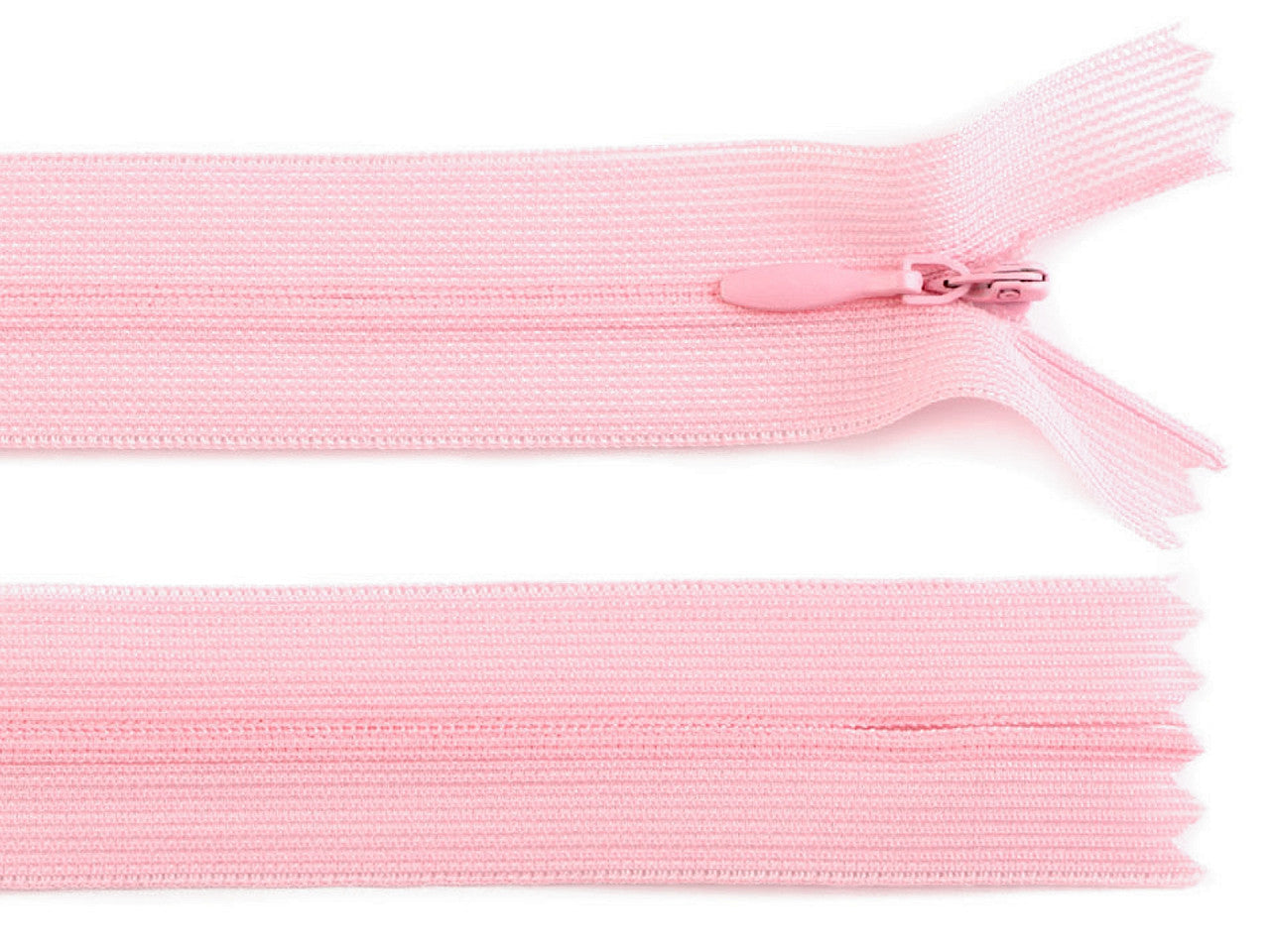 Fermeture à glissière invisible en nylon No 3, longueur 50 cm, Dederon
