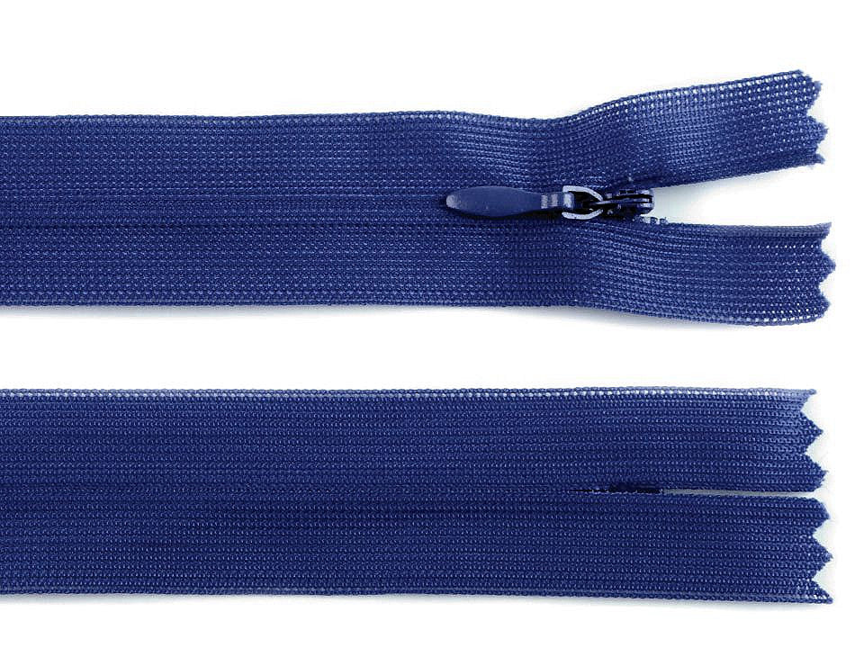 Fermeture à glissière invisible en nylon No 3, longueur 50 cm, Dederon
