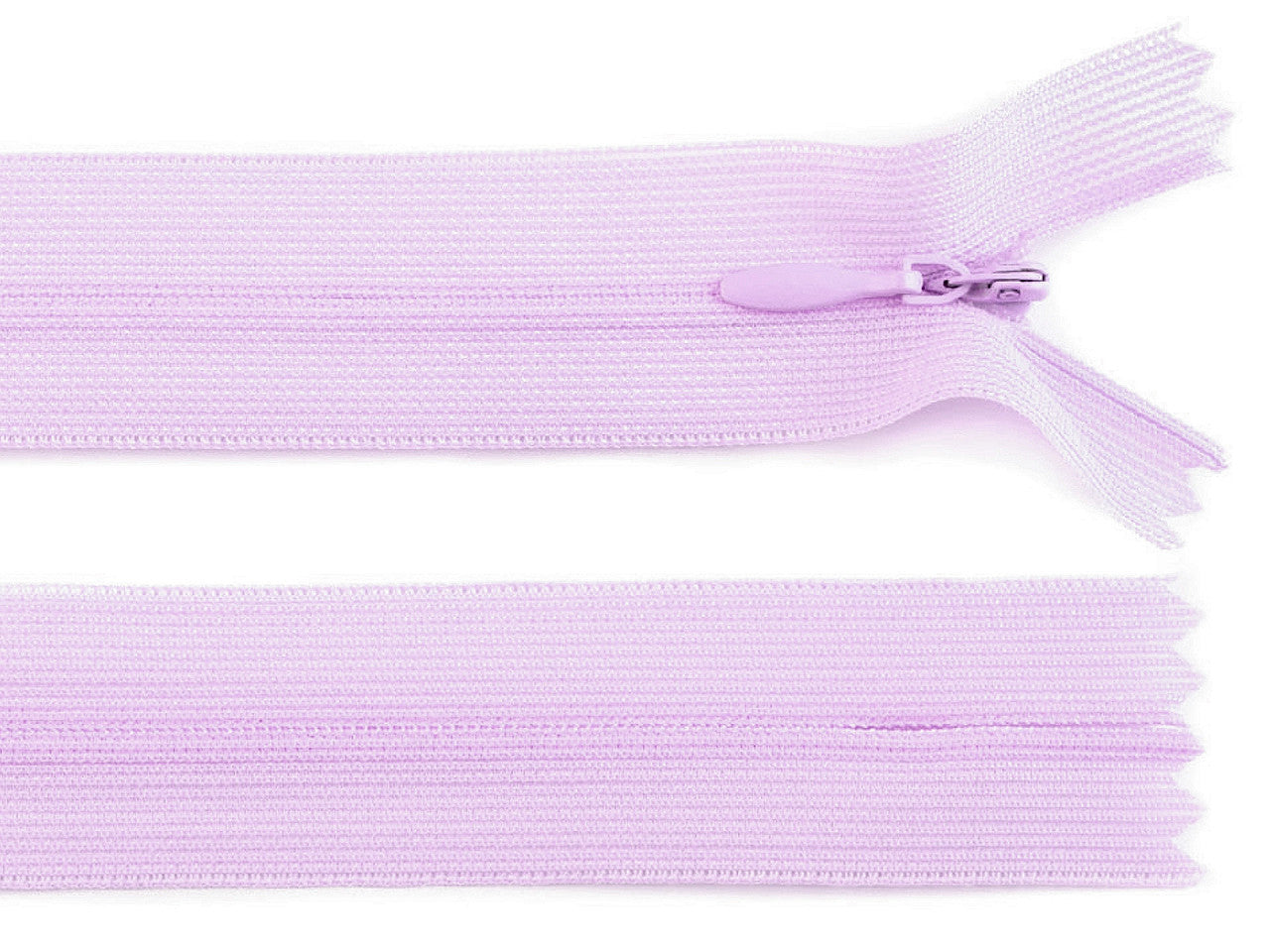 Fermeture à glissière invisible en nylon No 3, longueur 50 cm, Dederon