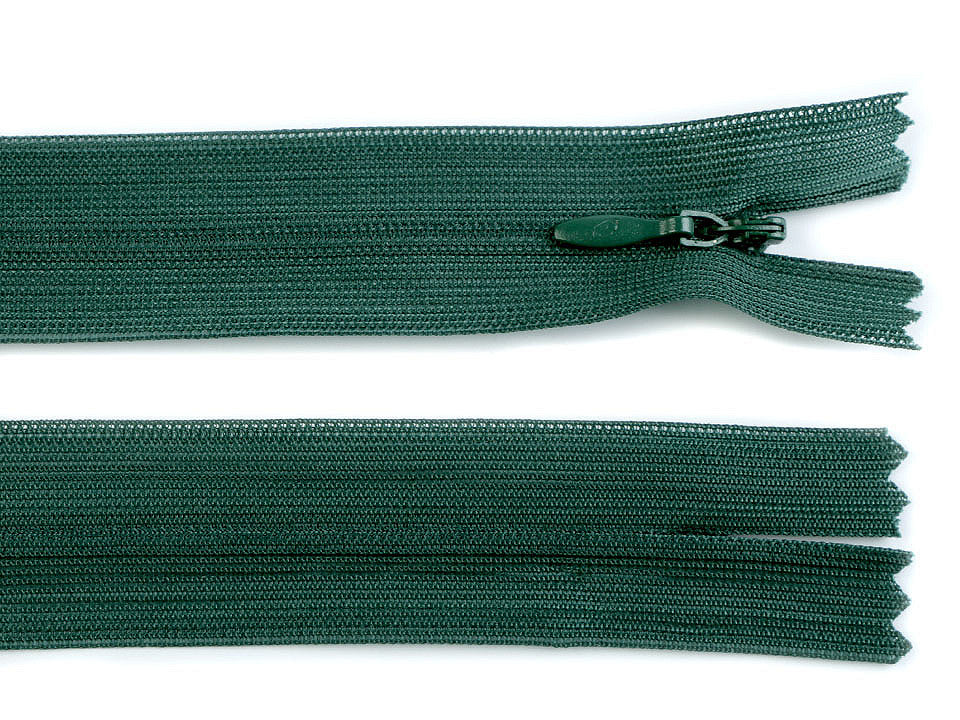 Fermeture à glissière invisible en nylon No 3, longueur 50 cm, Dederon