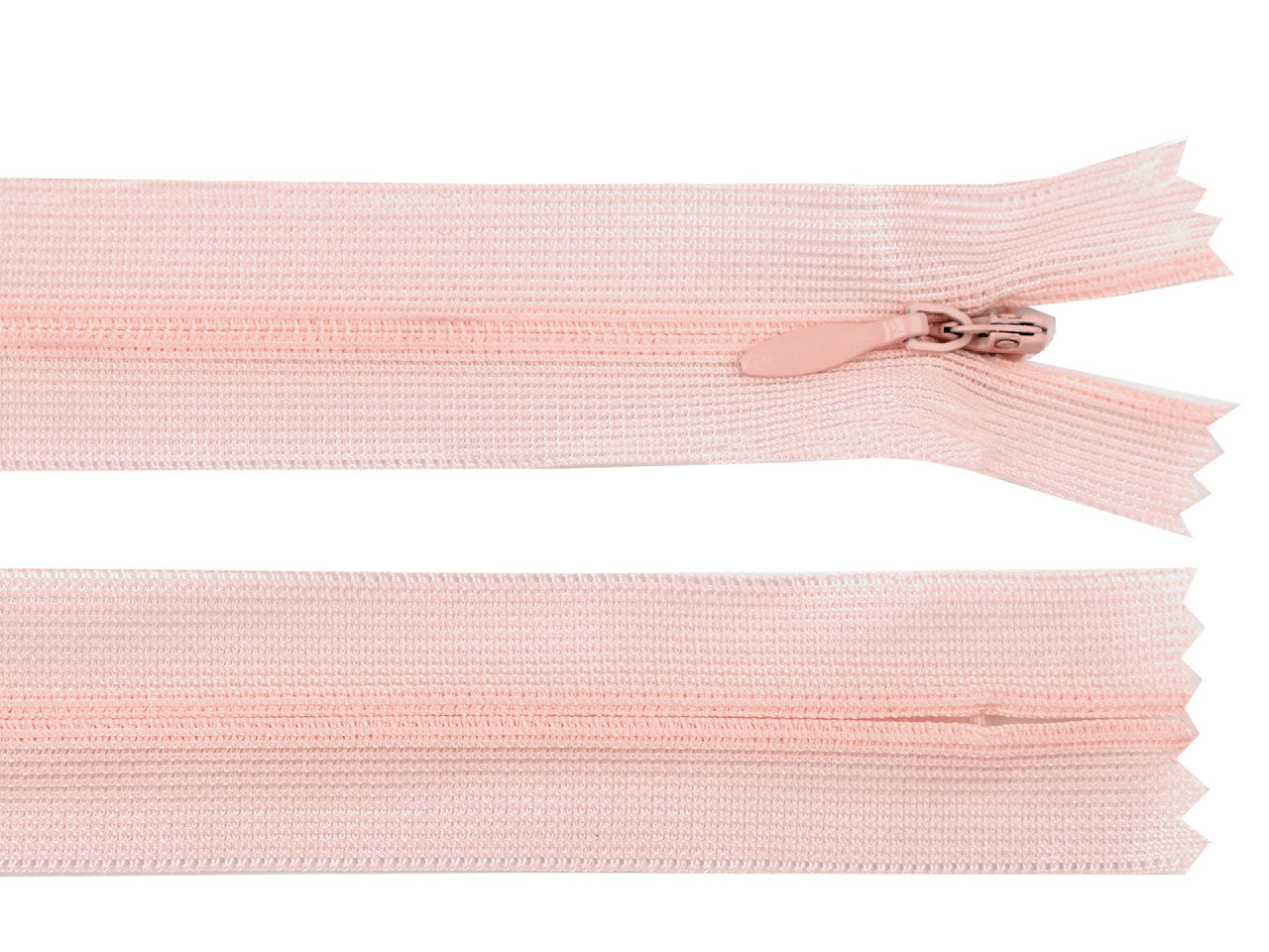 Fermeture à glissière invisible en nylon No 3, longueur 60 cm, Dederon