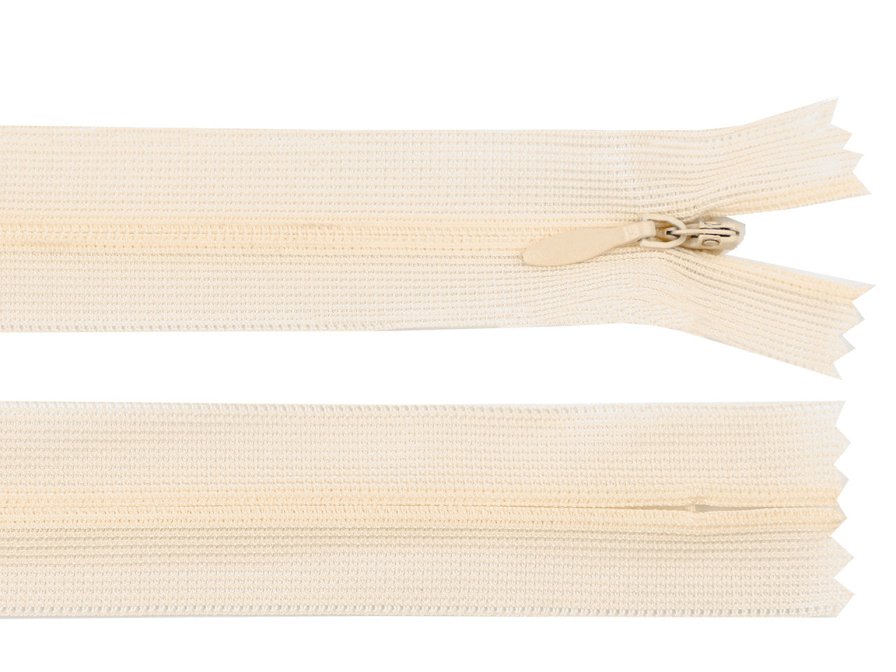 Fermeture à glissière invisible en nylon No 3, longueur 40 cm, Dederon