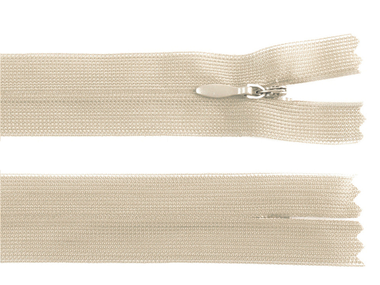 Fermeture à glissière invisible en nylon No 3, longueur 40 cm, Dederon