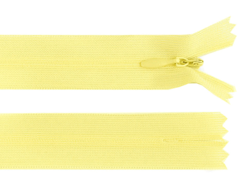 Fermeture à glissière invisible en nylon No 3, longueur 40 cm, Dederon
