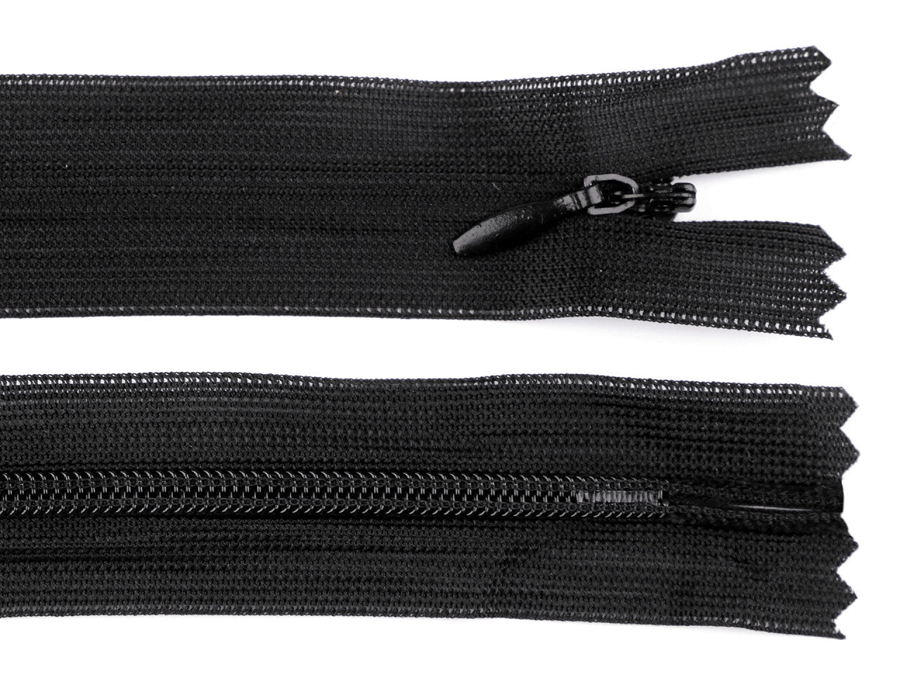 Fermeture à glissière invisible en nylon No 3, longueur 65 cm, Dederon