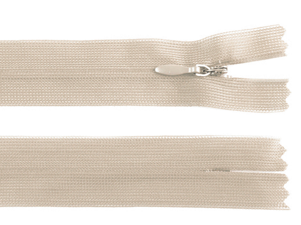 Fermeture à glissière invisible en nylon No 3, longueur 30 cm, Dederon