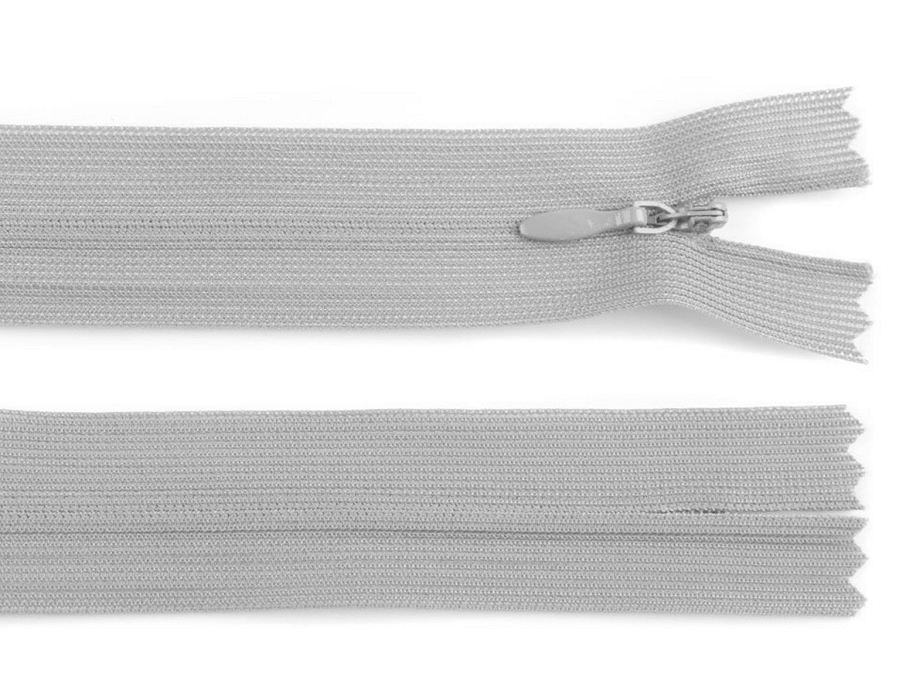 Fermeture à glissière invisible en nylon No 3, longueur 30 cm, Dederon