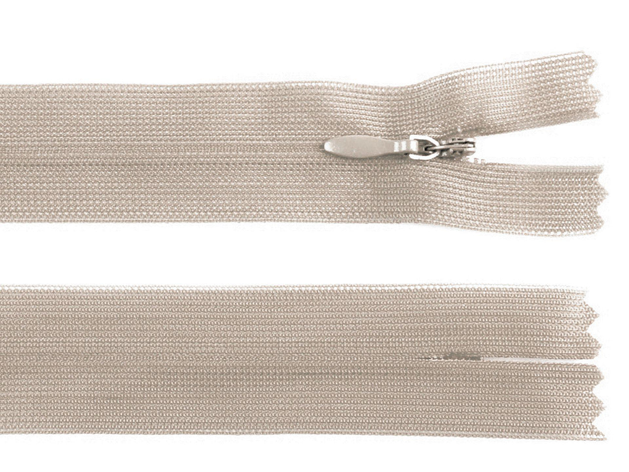 Fermeture à glissière invisible en nylon No 3, longueur 30 cm, Dederon