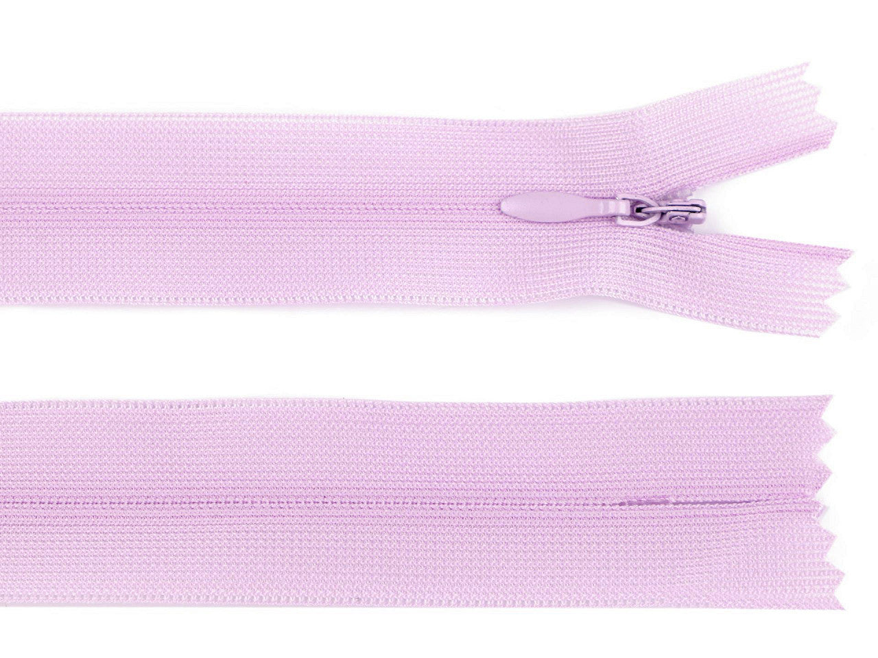 Fermeture à glissière invisible en nylon No 3, longueur 30 cm, Dederon
