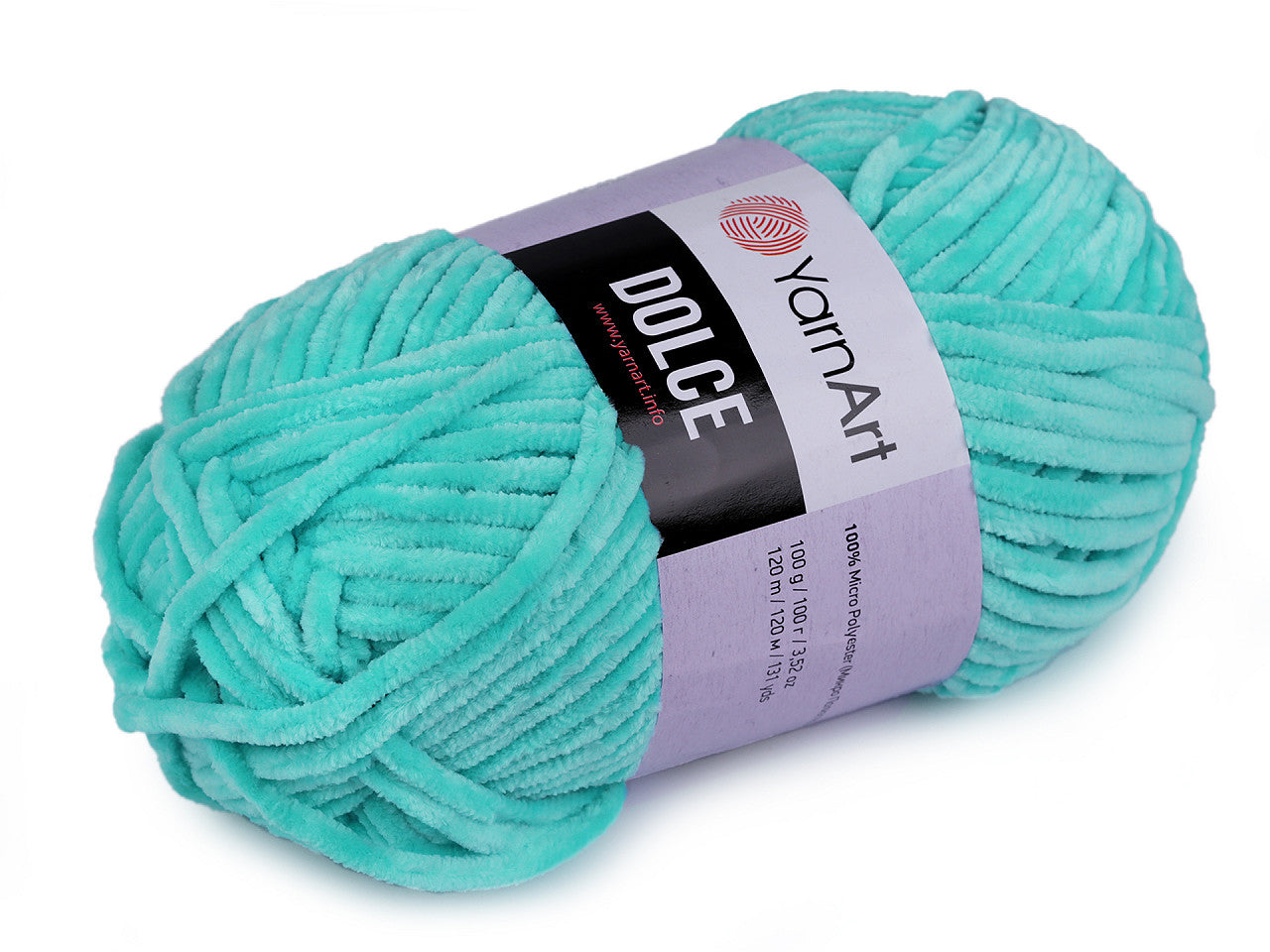 Fil à tricoter chenille YarnArt Dolce, 100 g