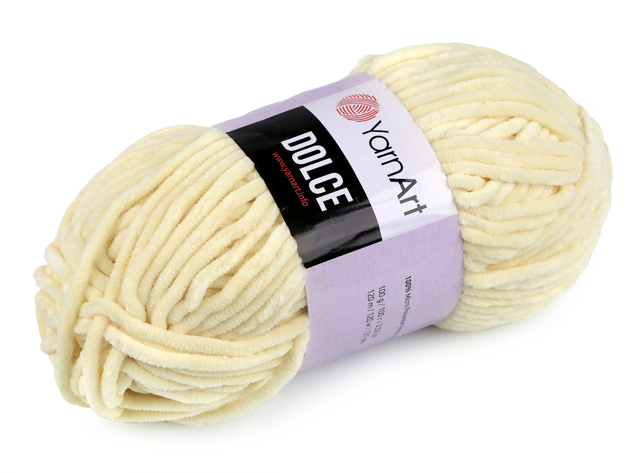 Fil à tricoter chenille YarnArt Dolce, 100 g