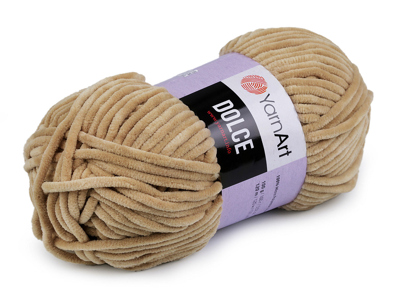 Fil à tricoter chenille YarnArt Dolce, 100 g