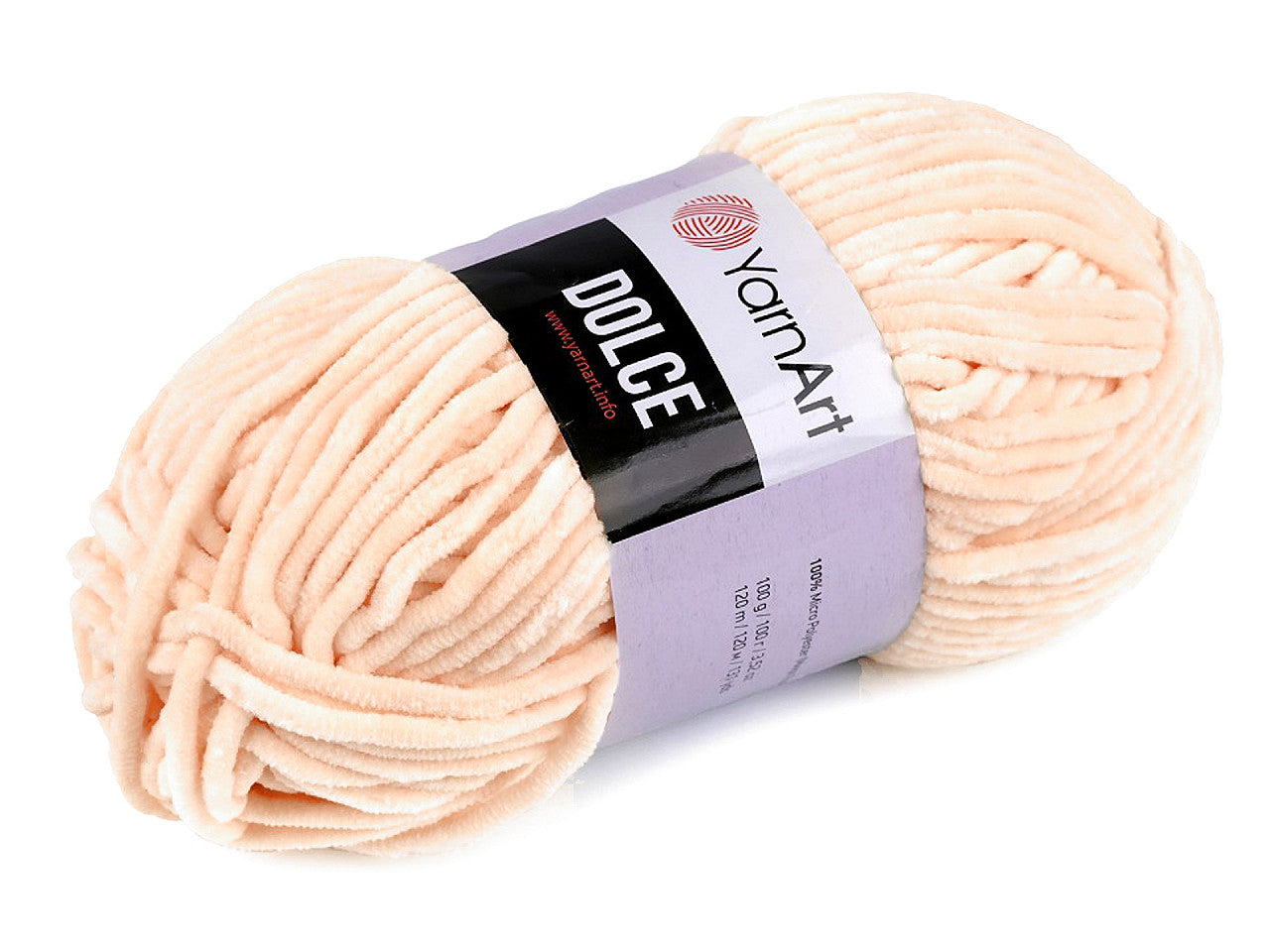 Fil à tricoter chenille YarnArt Dolce, 100 g