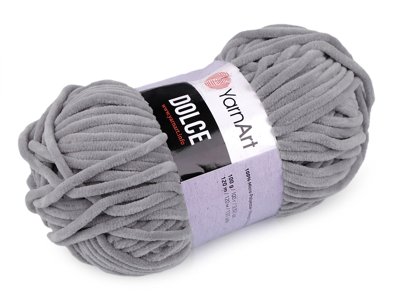 Fil à tricoter chenille YarnArt Dolce, 100 g