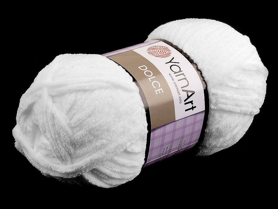 Fil à tricoter chenille YarnArt Dolce, 100 g