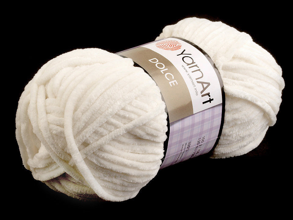 Fil à tricoter chenille YarnArt Dolce, 100 g