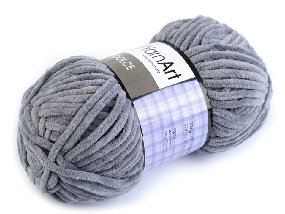 Fil à tricoter chenille YarnArt Dolce, 100 g