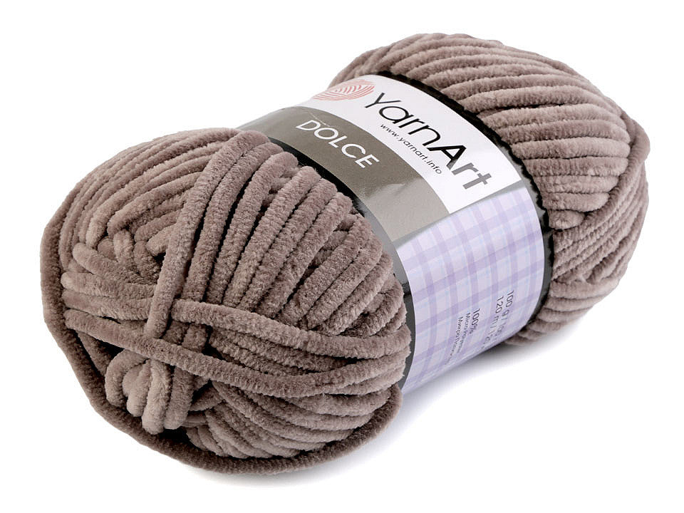 Fil à tricoter chenille YarnArt Dolce, 100 g