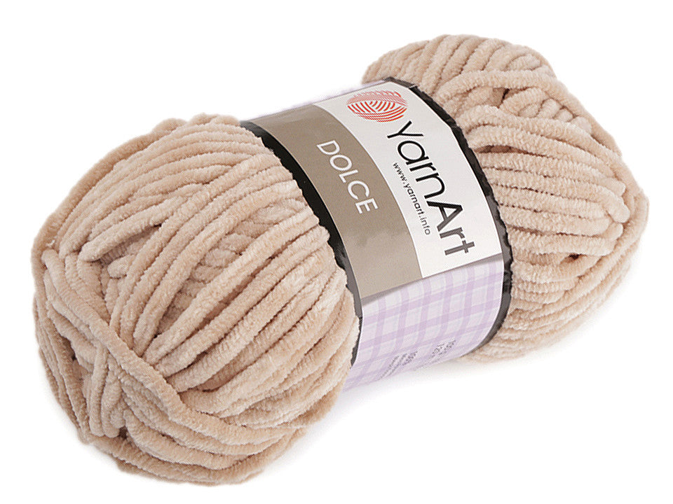 Fil à tricoter chenille YarnArt Dolce, 100 g