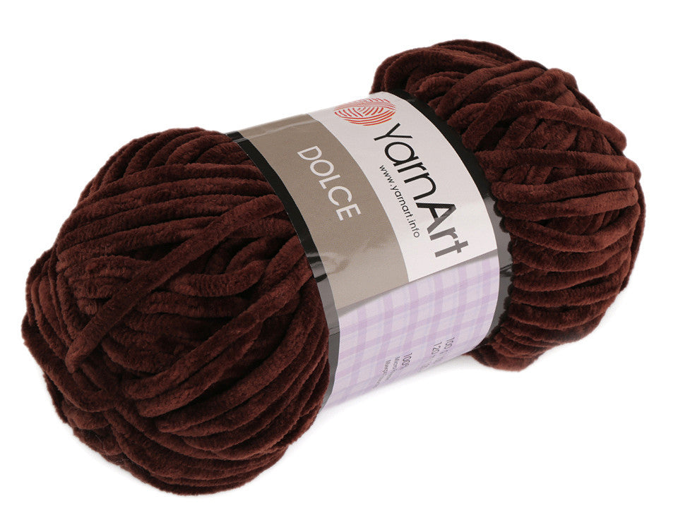 Fil à tricoter chenille YarnArt Dolce, 100 g