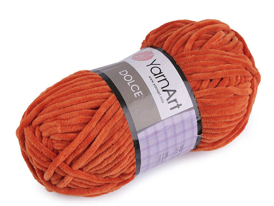 Fil à tricoter chenille YarnArt Dolce, 100 g