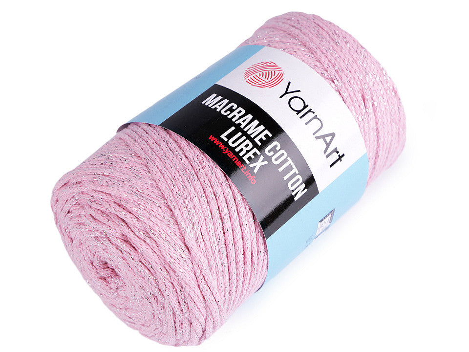 Pelote Macramé Coton avec lurex, 250 g