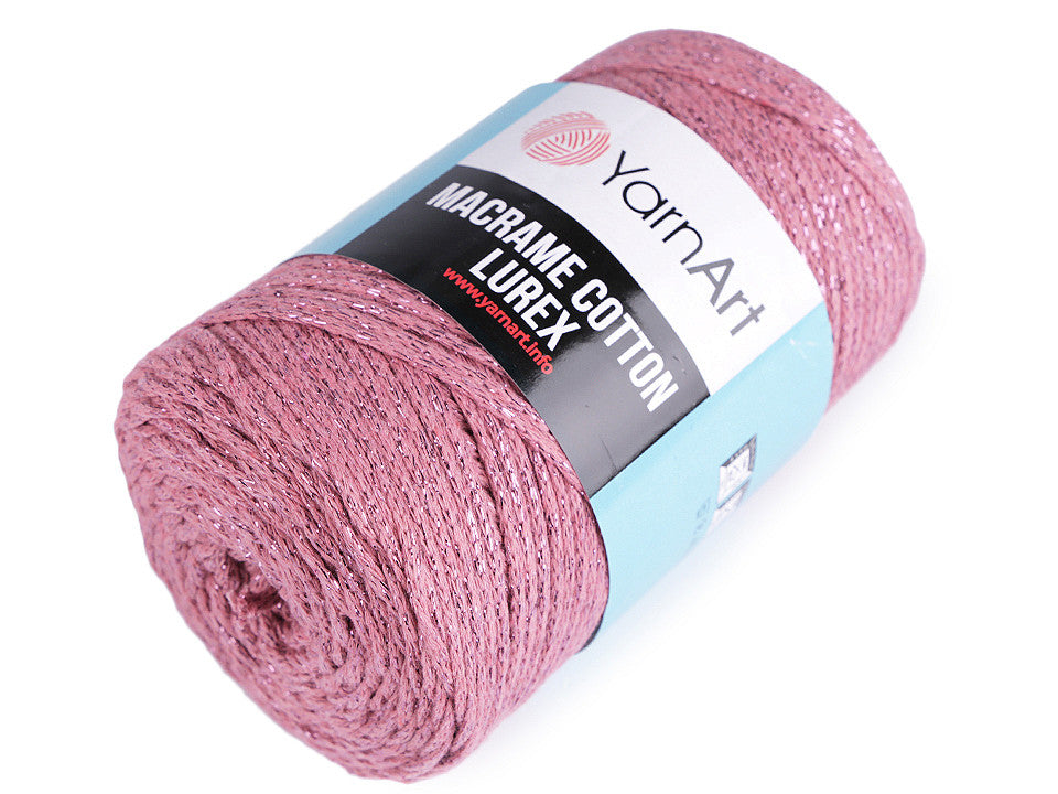 Pelote Macramé Coton avec lurex, 250 g