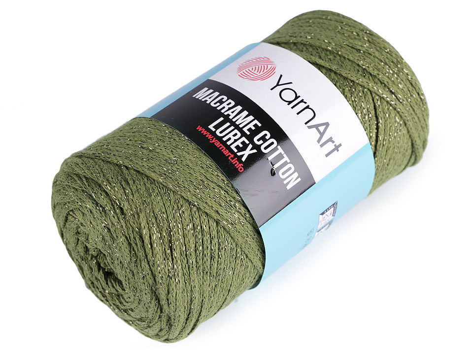Pelote Macramé Coton avec lurex, 250 g