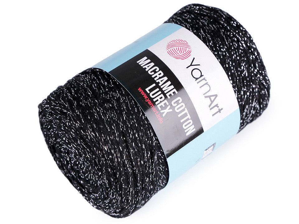 Pelote Macramé Coton avec lurex, 250 g